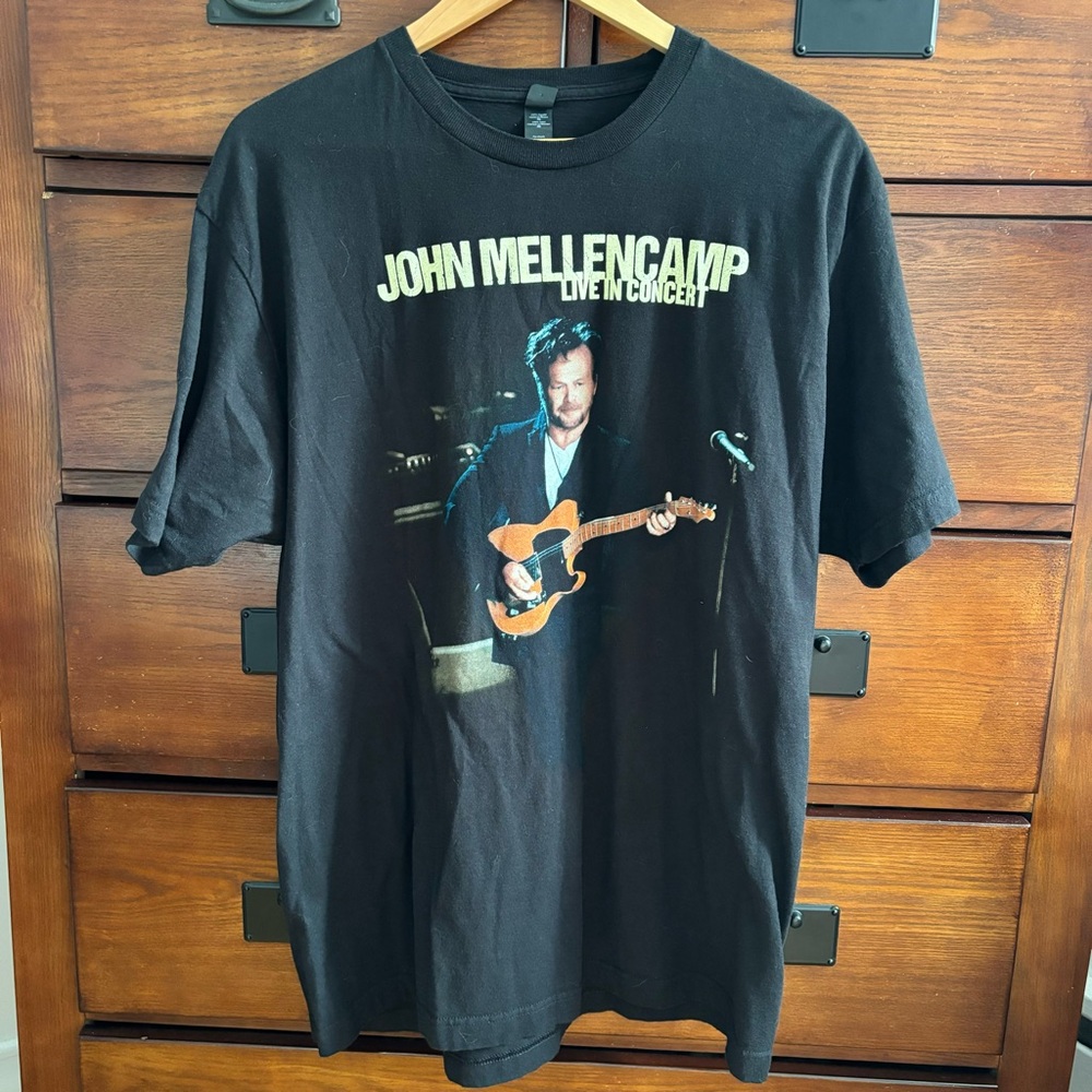 John Mellencamp Live in Concert 2014 North American Tour Tee Size XL